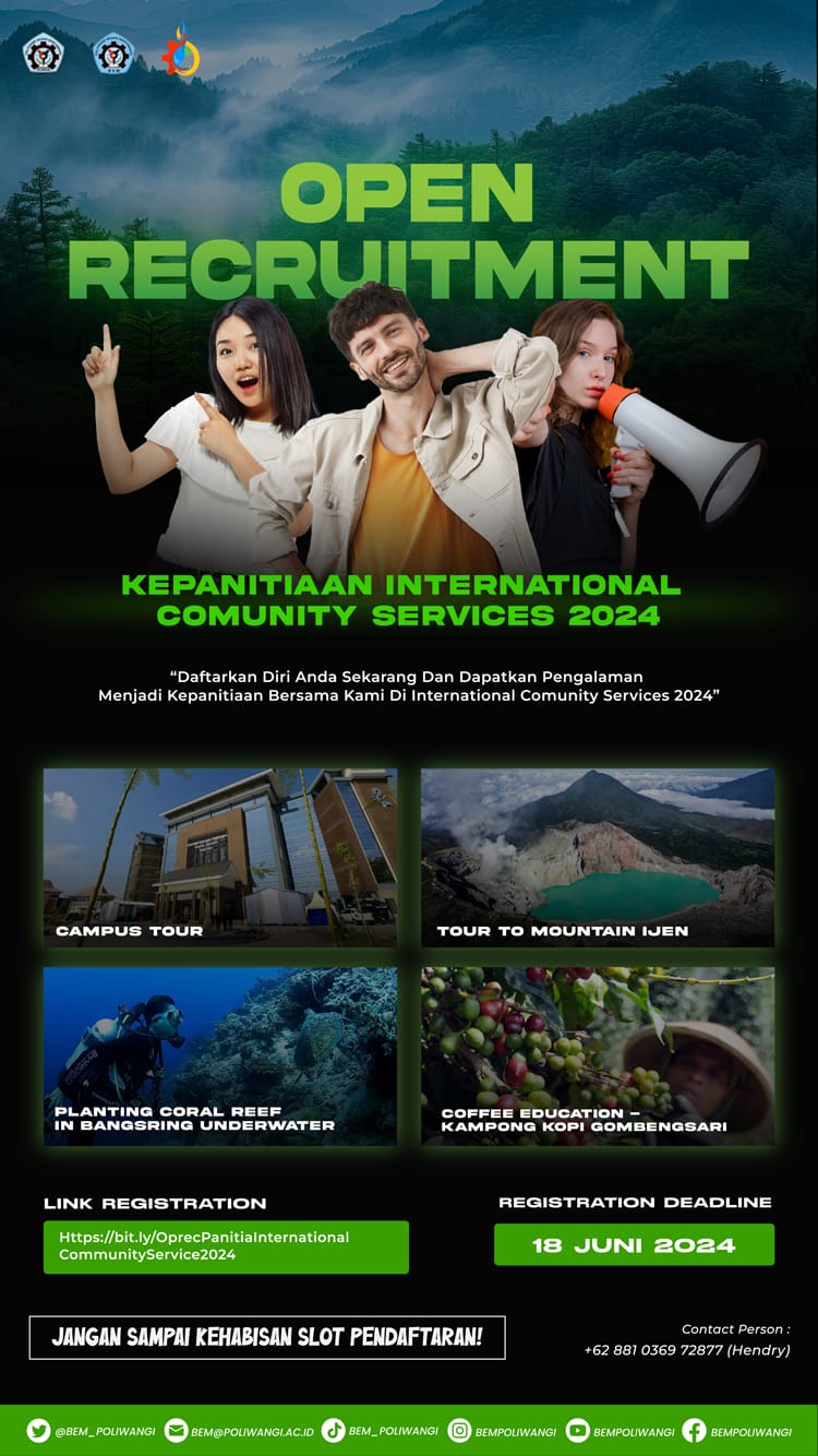 Open Recruitment Kepanitiaan International Community Service 2024