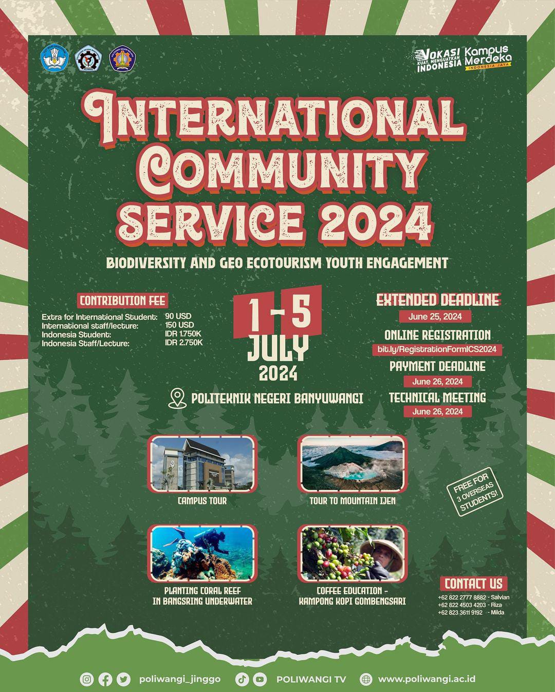International Community Service 2024: Biodiversity & Geo Ecotourism Youth Engagement 🇮🇩